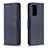 Handytasche Stand Schutzhülle Flip Leder Hülle B06F für Samsung Galaxy A72 4G Blau
