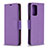 Handytasche Stand Schutzhülle Flip Leder Hülle B06F für Samsung Galaxy A72 4G Violett