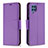 Handytasche Stand Schutzhülle Flip Leder Hülle B06F für Samsung Galaxy M32 4G Violett