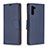 Handytasche Stand Schutzhülle Flip Leder Hülle B06F für Samsung Galaxy Note 10 5G Blau