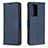 Handytasche Stand Schutzhülle Flip Leder Hülle B06F für Samsung Galaxy Note 20 Ultra 5G Blau