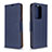 Handytasche Stand Schutzhülle Flip Leder Hülle B06F für Samsung Galaxy S20 Plus Blau