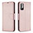 Handytasche Stand Schutzhülle Flip Leder Hülle B06F für Xiaomi POCO M3 Pro 5G Rosegold