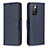 Handytasche Stand Schutzhülle Flip Leder Hülle B06F für Xiaomi Redmi 10 4G Blau