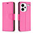 Handytasche Stand Schutzhülle Flip Leder Hülle B06F für Xiaomi Redmi Note 13 Pro+ Plus 5G Pink