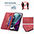 Handytasche Stand Schutzhülle Flip Leder Hülle B07F für Motorola Moto Edge S30 5G