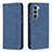 Handytasche Stand Schutzhülle Flip Leder Hülle B07F für Motorola Moto Edge S30 5G Blau