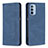 Handytasche Stand Schutzhülle Flip Leder Hülle B07F für Motorola Moto G31 Blau