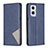 Handytasche Stand Schutzhülle Flip Leder Hülle B07F für OnePlus Nord N20 5G Blau