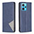 Handytasche Stand Schutzhülle Flip Leder Hülle B07F für Realme 9 Pro+ Plus 5G Blau