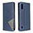 Handytasche Stand Schutzhülle Flip Leder Hülle B07F für Samsung Galaxy A01 SM-A015 Blau