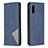 Handytasche Stand Schutzhülle Flip Leder Hülle B07F für Samsung Galaxy A02 Blau