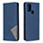 Handytasche Stand Schutzhülle Flip Leder Hülle B07F für Samsung Galaxy A21s Blau