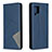 Handytasche Stand Schutzhülle Flip Leder Hülle B07F für Samsung Galaxy A42 5G Blau