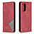 Handytasche Stand Schutzhülle Flip Leder Hülle B07F für Samsung Galaxy A52 4G Rot