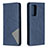 Handytasche Stand Schutzhülle Flip Leder Hülle B07F für Samsung Galaxy A52 5G Blau