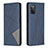 Handytasche Stand Schutzhülle Flip Leder Hülle B07F für Samsung Galaxy F02S SM-E025F Blau