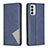 Handytasche Stand Schutzhülle Flip Leder Hülle B07F für Samsung Galaxy F23 5G Blau