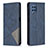 Handytasche Stand Schutzhülle Flip Leder Hülle B07F für Samsung Galaxy M32 4G Blau