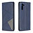 Handytasche Stand Schutzhülle Flip Leder Hülle B07F für Samsung Galaxy Note 10 5G Blau