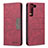 Handytasche Stand Schutzhülle Flip Leder Hülle B07F für Samsung Galaxy S21 FE 5G Rot