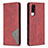 Handytasche Stand Schutzhülle Flip Leder Hülle B07F für Vivo Y53s NFC Rot