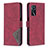 Handytasche Stand Schutzhülle Flip Leder Hülle B08F für Oppo A16s Rot
