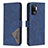 Handytasche Stand Schutzhülle Flip Leder Hülle B08F für Oppo F19 Pro Blau