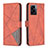 Handytasche Stand Schutzhülle Flip Leder Hülle B08F für Oppo K10 5G India Orange