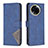 Handytasche Stand Schutzhülle Flip Leder Hülle B08F für Realme V50 5G Blau