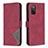 Handytasche Stand Schutzhülle Flip Leder Hülle B08F für Samsung Galaxy A02s Rot