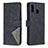 Handytasche Stand Schutzhülle Flip Leder Hülle B08F für Samsung Galaxy A20 Schwarz