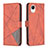 Handytasche Stand Schutzhülle Flip Leder Hülle B08F für Samsung Galaxy A23s Orange