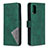 Handytasche Stand Schutzhülle Flip Leder Hülle B08F für Samsung Galaxy A41 Grün