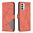 Handytasche Stand Schutzhülle Flip Leder Hülle B08F für Samsung Galaxy F23 5G Orange