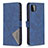 Handytasche Stand Schutzhülle Flip Leder Hülle B08F für Samsung Galaxy F42 5G Blau
