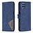 Handytasche Stand Schutzhülle Flip Leder Hülle B08F für Samsung Galaxy M32 4G Blau