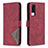 Handytasche Stand Schutzhülle Flip Leder Hülle B08F für Vivo Y53s NFC Rot