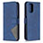 Handytasche Stand Schutzhülle Flip Leder Hülle B08F für Xiaomi Poco M5S Blau