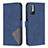 Handytasche Stand Schutzhülle Flip Leder Hülle B08F für Xiaomi Redmi Note 10 5G Blau