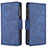 Handytasche Stand Schutzhülle Flip Leder Hülle B09F für Samsung Galaxy A42 5G Blau