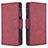 Handytasche Stand Schutzhülle Flip Leder Hülle B09F für Samsung Galaxy A42 5G Rot