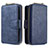 Handytasche Stand Schutzhülle Flip Leder Hülle B10F für Samsung Galaxy S10 Lite Blau