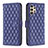Handytasche Stand Schutzhülle Flip Leder Hülle B11F für Samsung Galaxy A13 4G Blau
