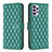 Handytasche Stand Schutzhülle Flip Leder Hülle B11F für Samsung Galaxy A72 4G Grün