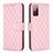 Handytasche Stand Schutzhülle Flip Leder Hülle B11F für Samsung Galaxy S20 FE 4G Rosegold