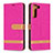 Handytasche Stand Schutzhülle Flip Leder Hülle B11F für Samsung Galaxy S21 FE 5G Pink