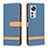Handytasche Stand Schutzhülle Flip Leder Hülle B11F für Xiaomi Mi 12 Pro 5G Hellblau