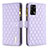 Handytasche Stand Schutzhülle Flip Leder Hülle B12F für Oppo A74 4G Violett