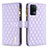 Handytasche Stand Schutzhülle Flip Leder Hülle B12F für Oppo F19 Pro Violett